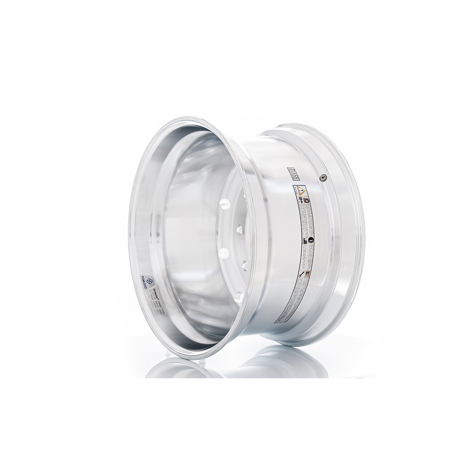 Kuta felga aluminiowa 22,5x11,75 ET120 do samochodów ciężarowych polerowana na lustro – MIRROR POLISHED - obrazek 2